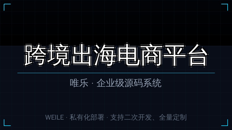 【多商户外贸版】跨境出海电商平台