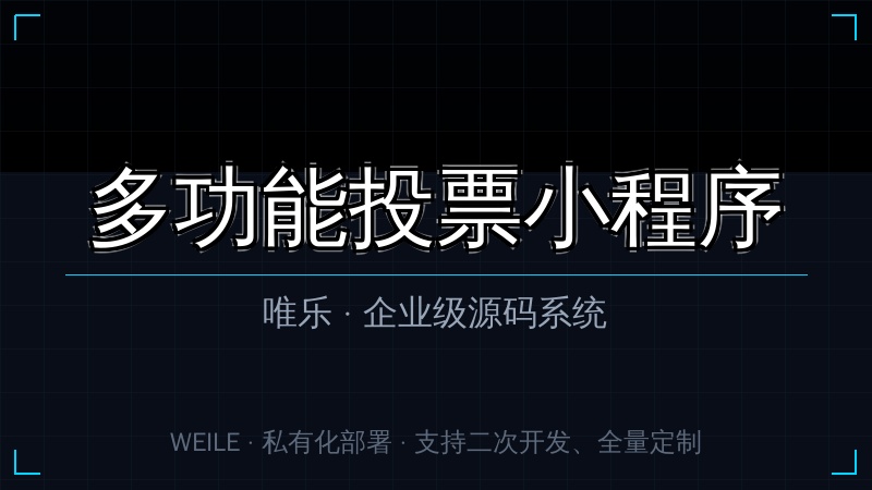 唯乐 多功能投票小程序