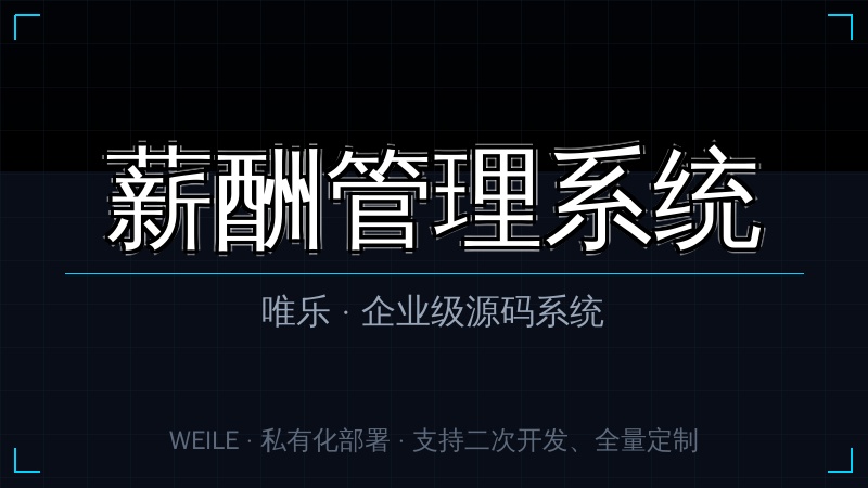 唯乐 薪酬管理系统