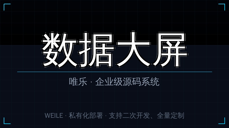 唯乐 数据大屏